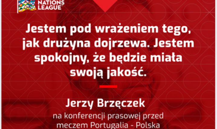 SŁOWA Brzęczka przed meczem z Portugalią... :D